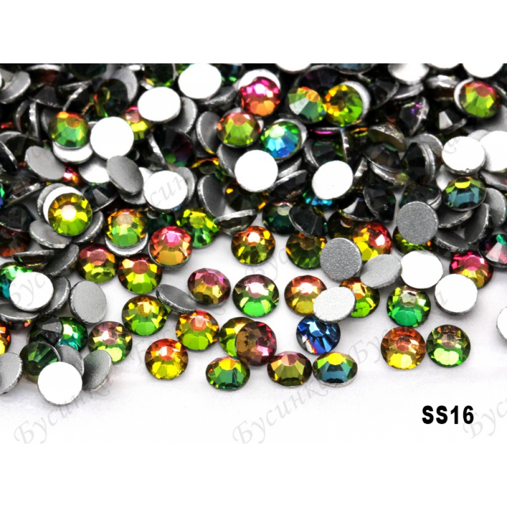 "Рэйнбоу" стразы SWA crystalls без клея ss 16 пачка Model 1500-168  5 гр.