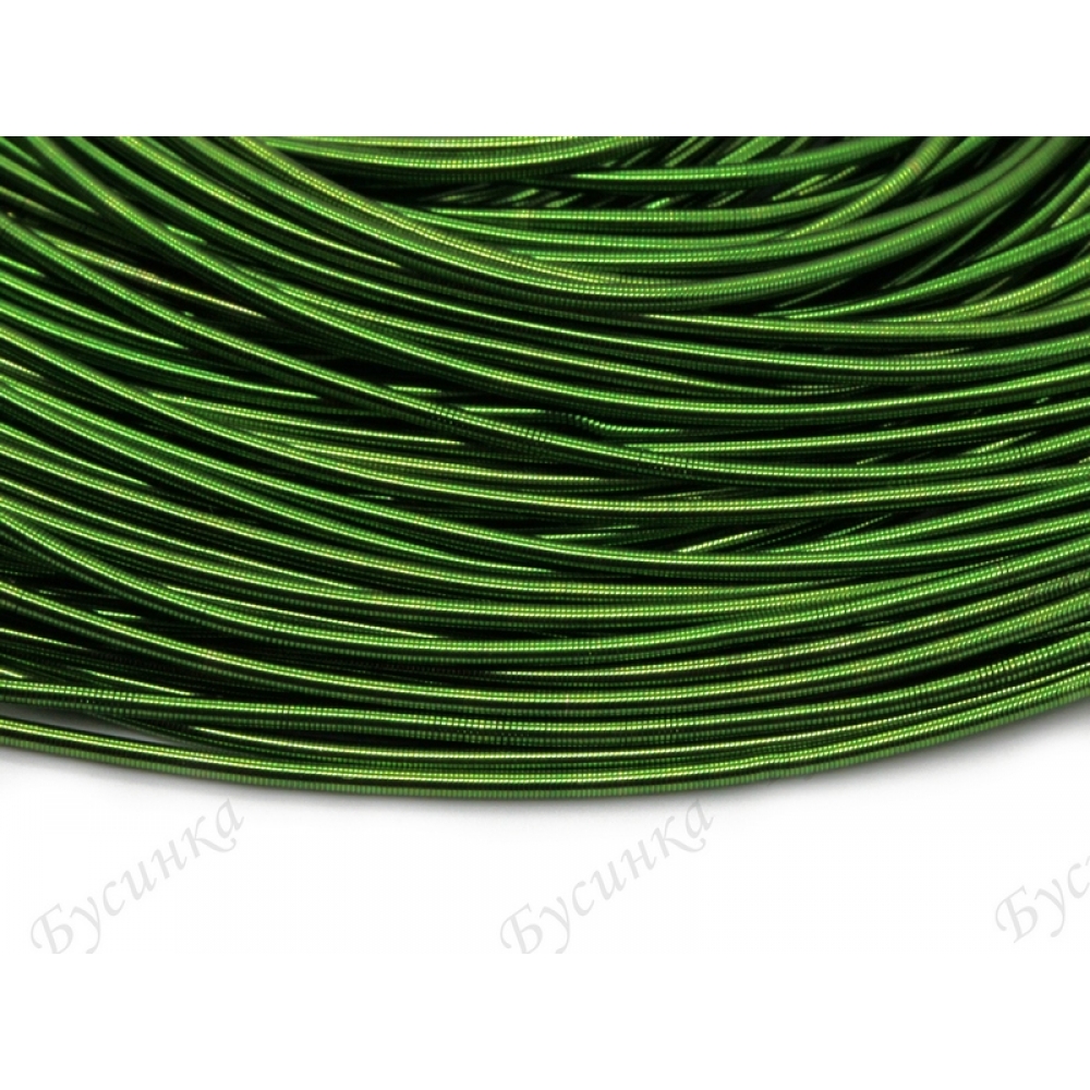 Канитель гладкая Зелёный 1 мм. (00047)