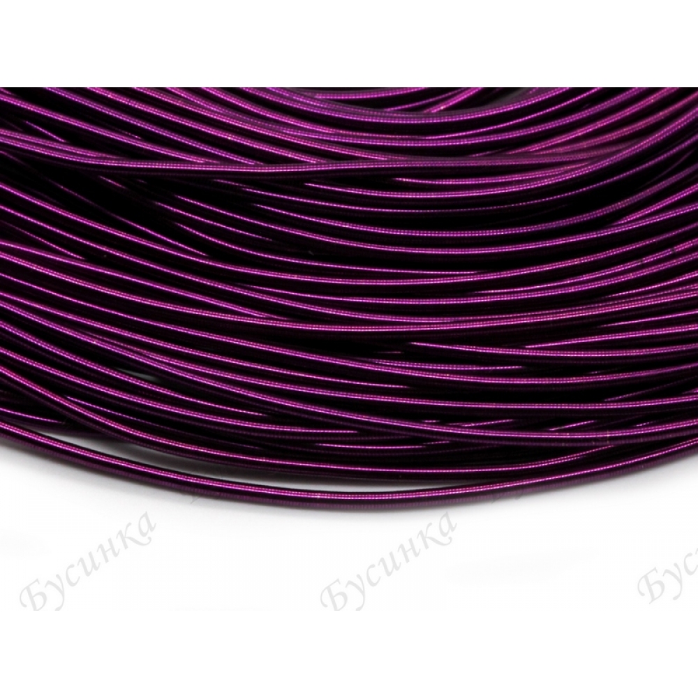 Канитель гладкая Фиолетовый 1 мм. уп. 3 гр.~170см