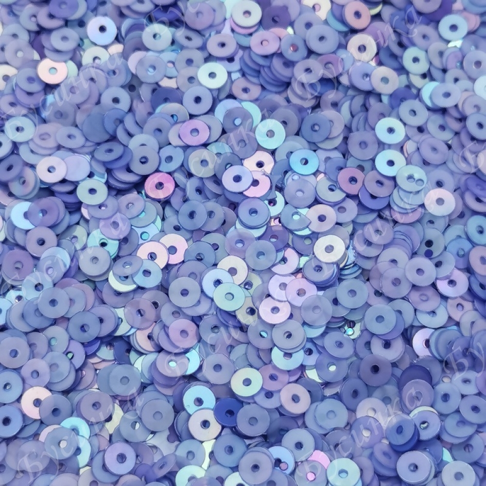 Пайетки 4 мм. Цвет: Фиолетовый сатин с отливом, 2,5 гр.