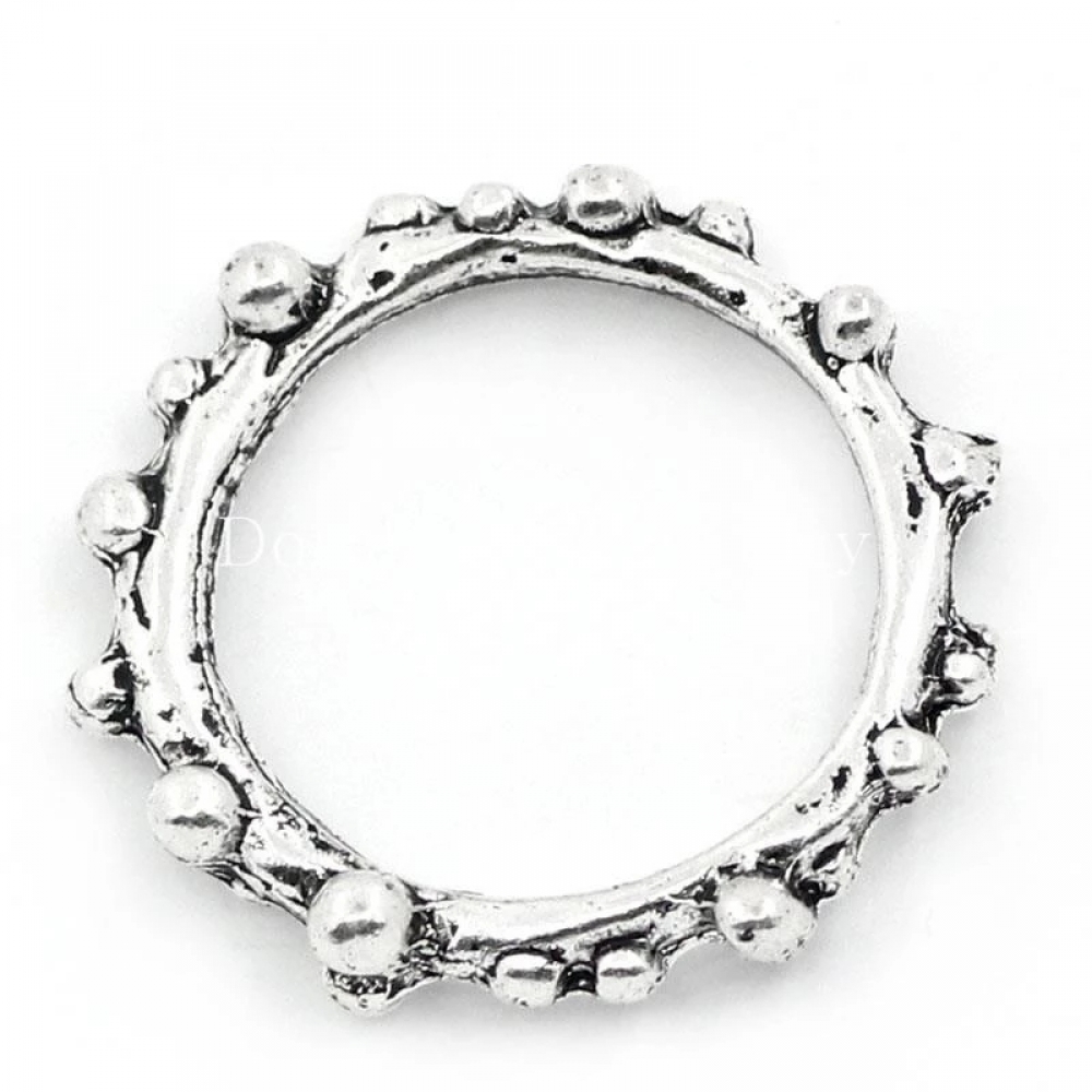 Соединительный элемент кольцо 21х20 мм., Цвет: Античное серебро