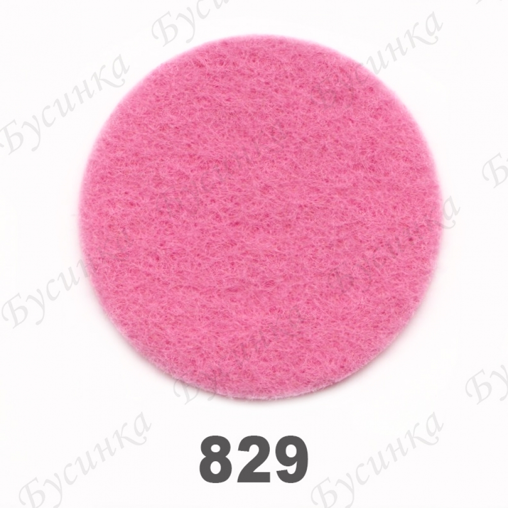 Фетр листовой жесткий 1,2 мм. 22х30 см. Корея Цвет-829 Розовый