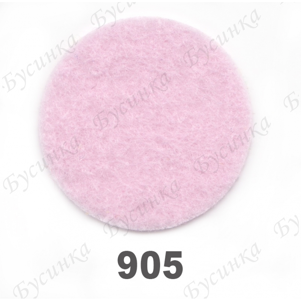 Фетр листовой жесткий 1,2 мм. 22х30 см. Корея Цвет-905 Розовый