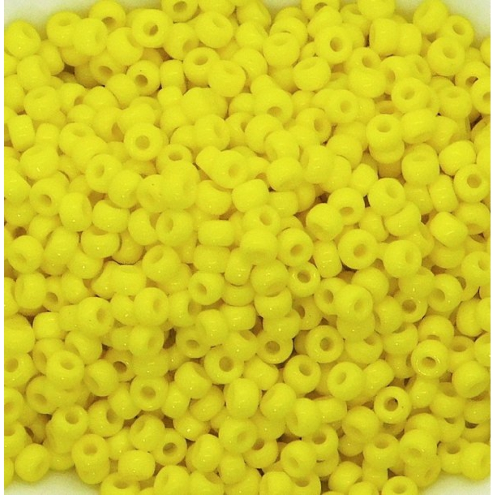 Бисер Китай 10/0 Керамика - Opague Colours Желтый 042