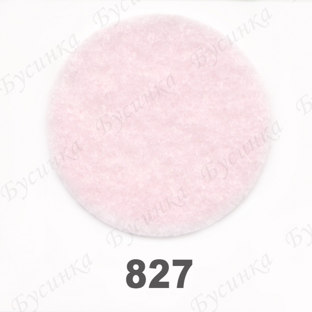 Фетр листовой жесткий 1,2 мм. 22х30 см. Корея Цвет-827 Светло-Розовый