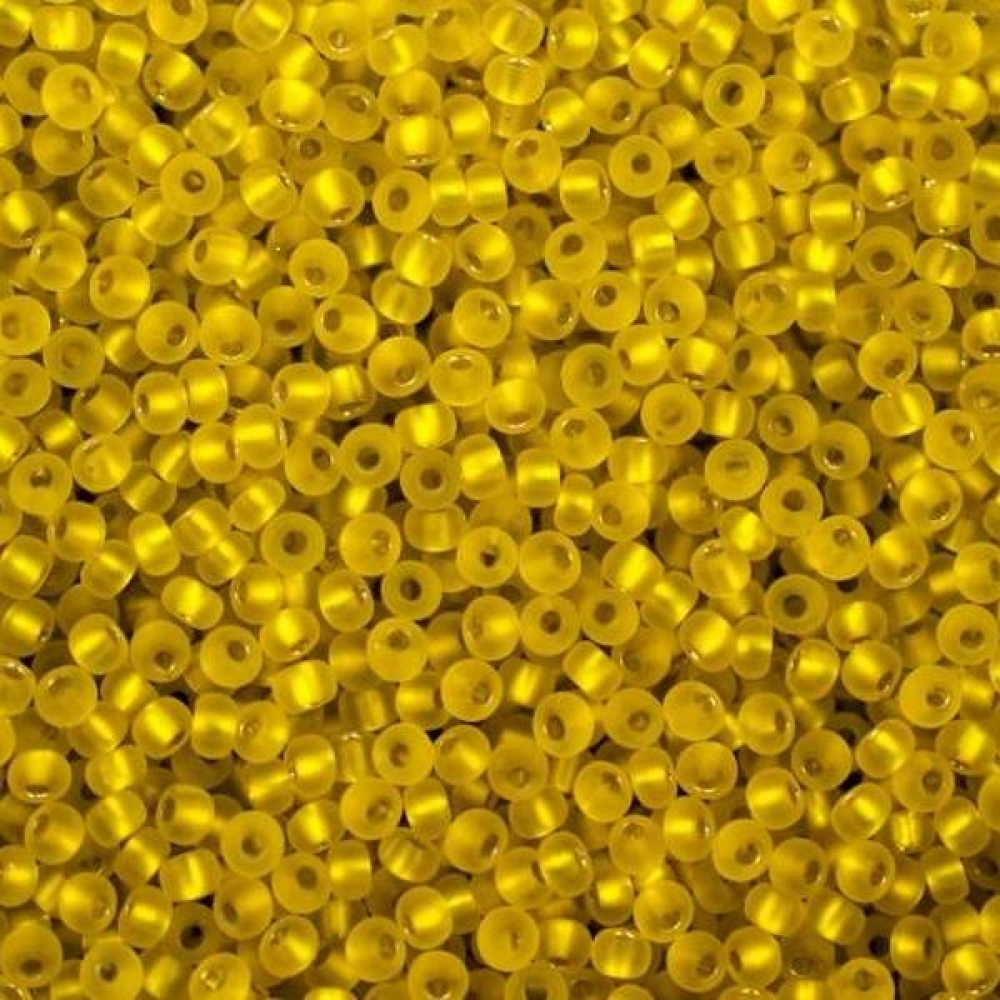 Бисер Preciosa 10/0 цв. 87010m, Желтый матовый