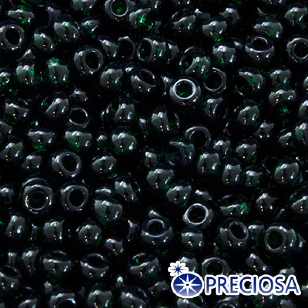 Бисер Preciosa 10/0 цв. 50150, Темно - Зеленый прозрачный